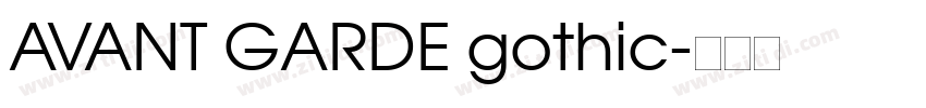 AVANT GARDE gothic字体转换